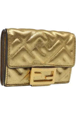 Fendi Preloved Quilted Wallet 8M0387A18BF0R2A Women - Gold - - One Size
