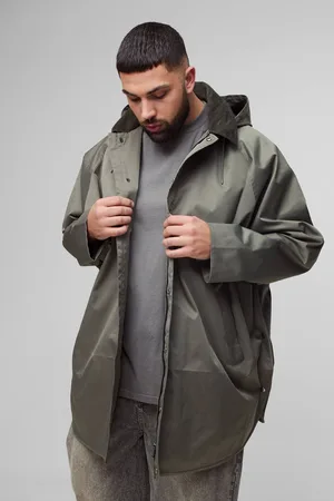 Boohoo Plus Oversized Cord Collar Hooded Parka Jacket - - XXL