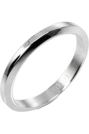 Cartier Preloved Platinum Love Wedding Band Women - Silver Rings - - One Size