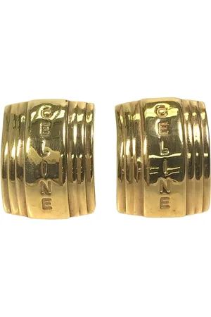 Céline Preloved Cline Gold Earrings Women - - One Size