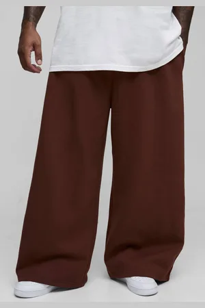 Boohoo Plus 330GSM Extreme Wide Leg Basic Joggers - - 5XL