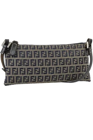 Fendi Preloved Zucca Shoulder Bag BrownBlack Women - - One Size
