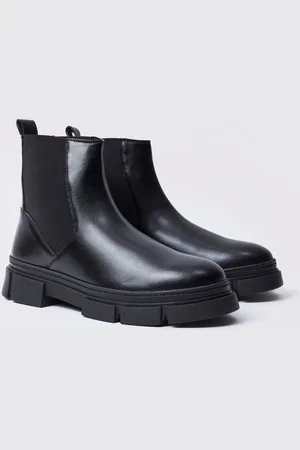 Boohoo Chunky Track Sole Chelsea Boots - - 9
