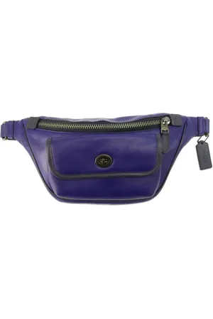 Coach Preloved C4158 Purple Leather Belt Bag Unisex - Shoulder Bags - One Size