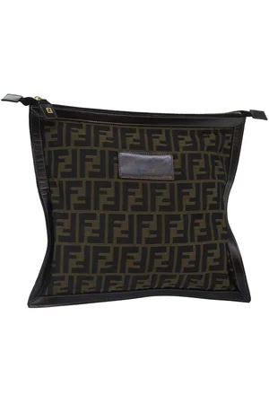 Fendi Preloved Zucca Clutch Bag Unisex - - One Size