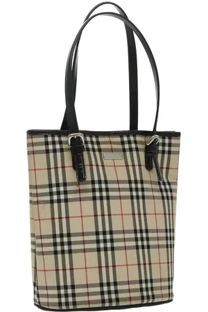 Burberry Preloved Check Tote Classic Canvas Tote Women Tote Bags - One Size