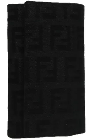 Fendi Preloved Zucca Key Case Unisex Wallets - One Size