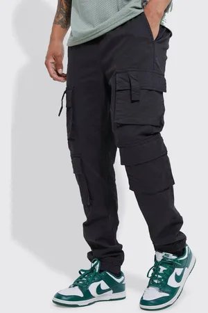 Boohoo Elasticated Waist Multi Cargo Pocket Slim Fit Jogger - - S