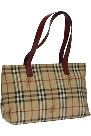 Burberry Preloved Equestrian Tote Classic Check Tote Women Tote Bags - One Size