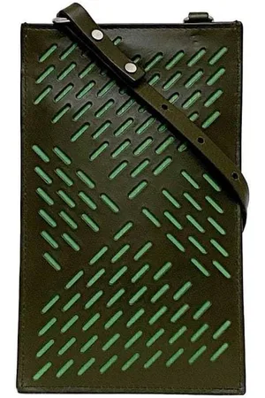 Bottega Veneta Preloved Intrecciato Leather Crossbody Bag Unisex - Clutch Bags - One Size