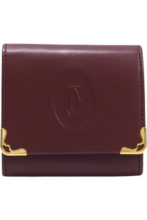 Cartier Preloved Must de Wallet Unisex - Burgundy - - One Size