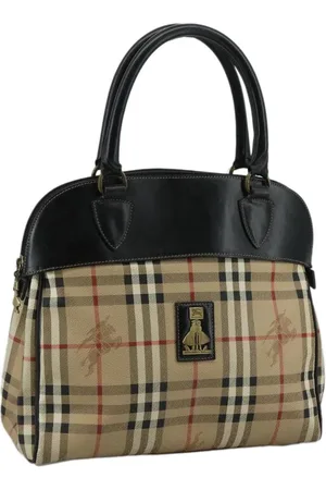 Burberry Preloved Nova Check Tote Leather Trim Women - Handbags - One Size