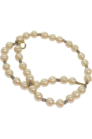 CHANEL Preloved Vintage Pearl Necklace Double Strand Women - Bracelets - One Size