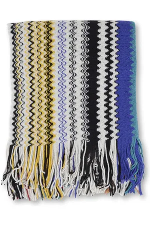 Missoni Zigzag Knitted Scarf Multicolor Women Scarves - One Size