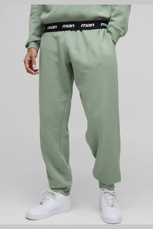 Boohoo Oversized Man Double Waistband Joggers - - M