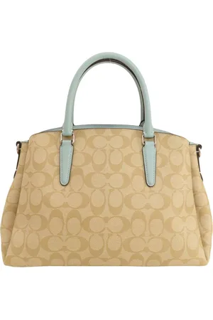 Coach Preloved Parker 16 satchelBeigeLight Blue Women Handbags - One Size