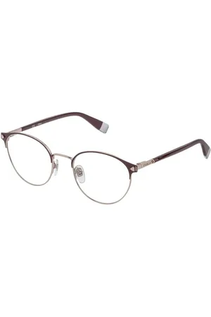 Furla FU117 Burgundy Eyeglae Women - Gold Frames - - One Size