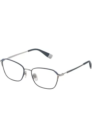 Furla FU120 Eyeglae ilverBlue Metal Frame Women - Gray - - One Size