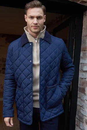 Threadbare Diamond Quilted Patch Pocket Jacket - - M