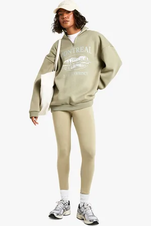 Boohoo Womens Tall Montreal Half Zip Legging Tracksuit - - M