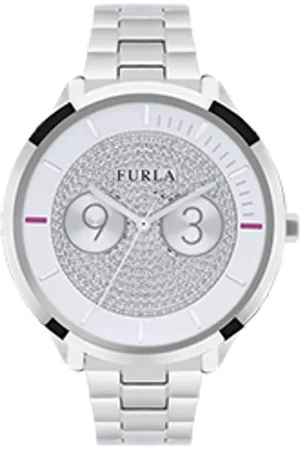 Furla Womens Metropolis Whote Dial Stainless Steel Bracelet - - One Size
