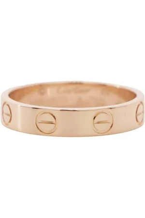 Cartier Preloved Love Wedding Band Rose Gold Women Rings - - One Size