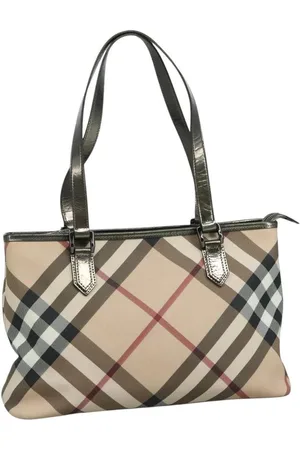 Burberry Preloved Nova Check Tote Metallic Trim Tote Women - Tote Bags - One Size