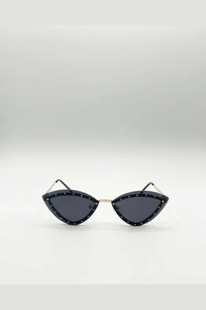 SVNX Diamante Cat-Eye Sunglasses in - One Size
