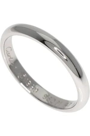 Cartier Preloved Platinum Love Wedding Band Women - Rings - One Size