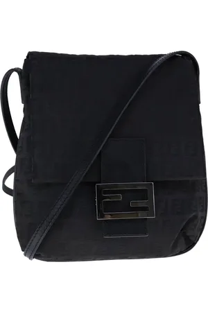 Fendi Preloved Zucca Crossbody Canvas Bag Women Shoulder Bags - One Size