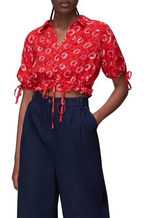 Whistles Womens Tie Dye Floral Top Tie Dye - - 16