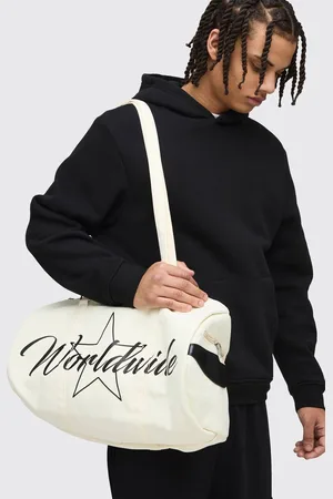 Boohoo Canvas graphic duffle bag - - One Size