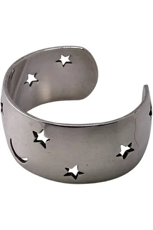 Hermès Preloved Celestial Star Cuff Bracelet Women - Silver - - One Size