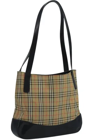Burberry Preloved Nova Check Tote Black Women Tote Bags - One Size