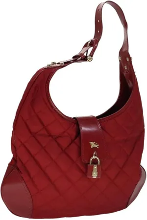 Burberry Preloved Quilted Shoulder Bag Leather Accents Women - One Size