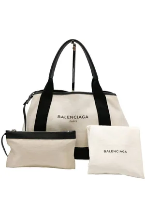 Balenciaga Preloved Everyday Tote XS Canvas Leather Bag Women - Tote Bags - One Size