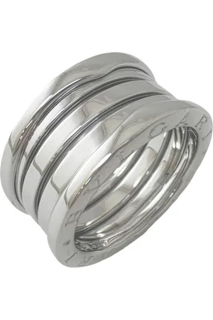 Bvlgari Preloved Bzero1 ThreeBand Platinum Ring Women - Silver - - One Size