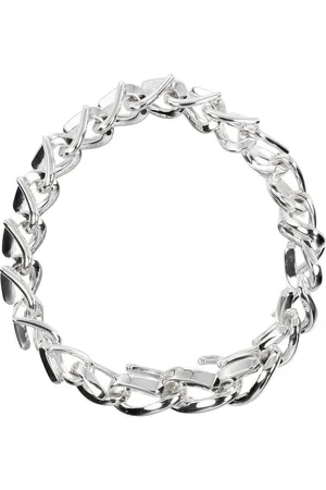 Tiffany & Co. Preloved Interlocking Chain Bracelet Women - Silver - - One Size