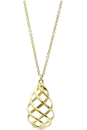 Tiffany & Co. Preloved Twisted Knot Pendant 18K Gold Women Necklaces - - One Size