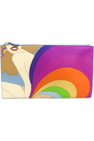 Fendi Preloved Rainbow Woman Clutch 7N0122 Women - Multicolour Clutch Bags - One Size