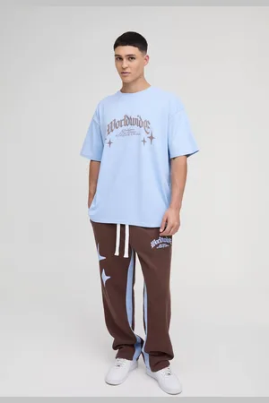 Boohoo Oversized Worldwide T-Shirt & Gusset Jogger Set - - M