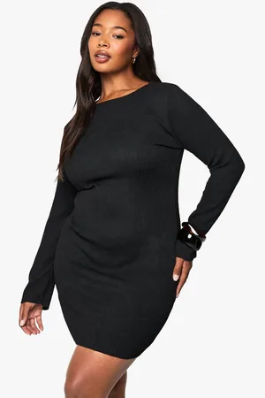 Boohoo Womens Plus Ripple Texture Bodycon Dress - - 26