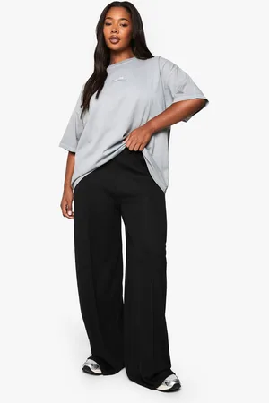 Boohoo Womens Plus Seam Front Detail Straight Leg Trouser - - 26