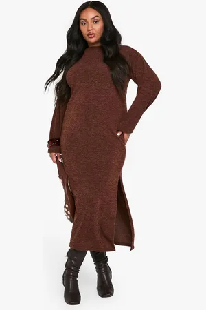 Boohoo Womens plus split column midaxi dress - - 22