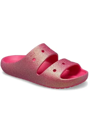 Crocs Womens Classic Iridescent Glitter Sandal - - 3