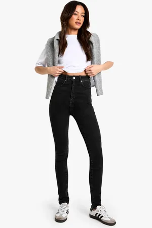 Boohoo Womens The Tall High Waist Skinny Jean - - 12/36L