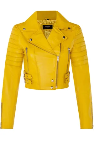 Infinity Womens Brando Cropped Leather Jacket-Longtown - - 16
