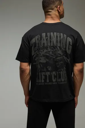 Boohoo Man Active Training Lift Club Oversized T-shirt - - M