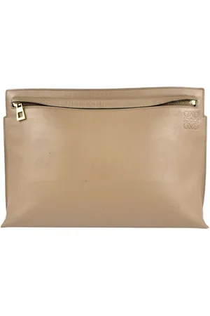 Loewe Preloved Puzzle Clutch Leather Women Clutch Bags - One Size