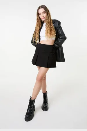 Pink Vanilla Womens Mini Pleated Skort - S